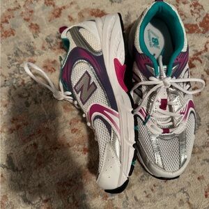 New Balance Teal and Purple Sneakers